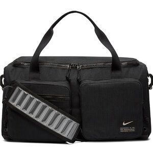 NEW NIKE Utility Power Gym Bag CK2795-010 BLACK/BLACK/ENIGMA STONE